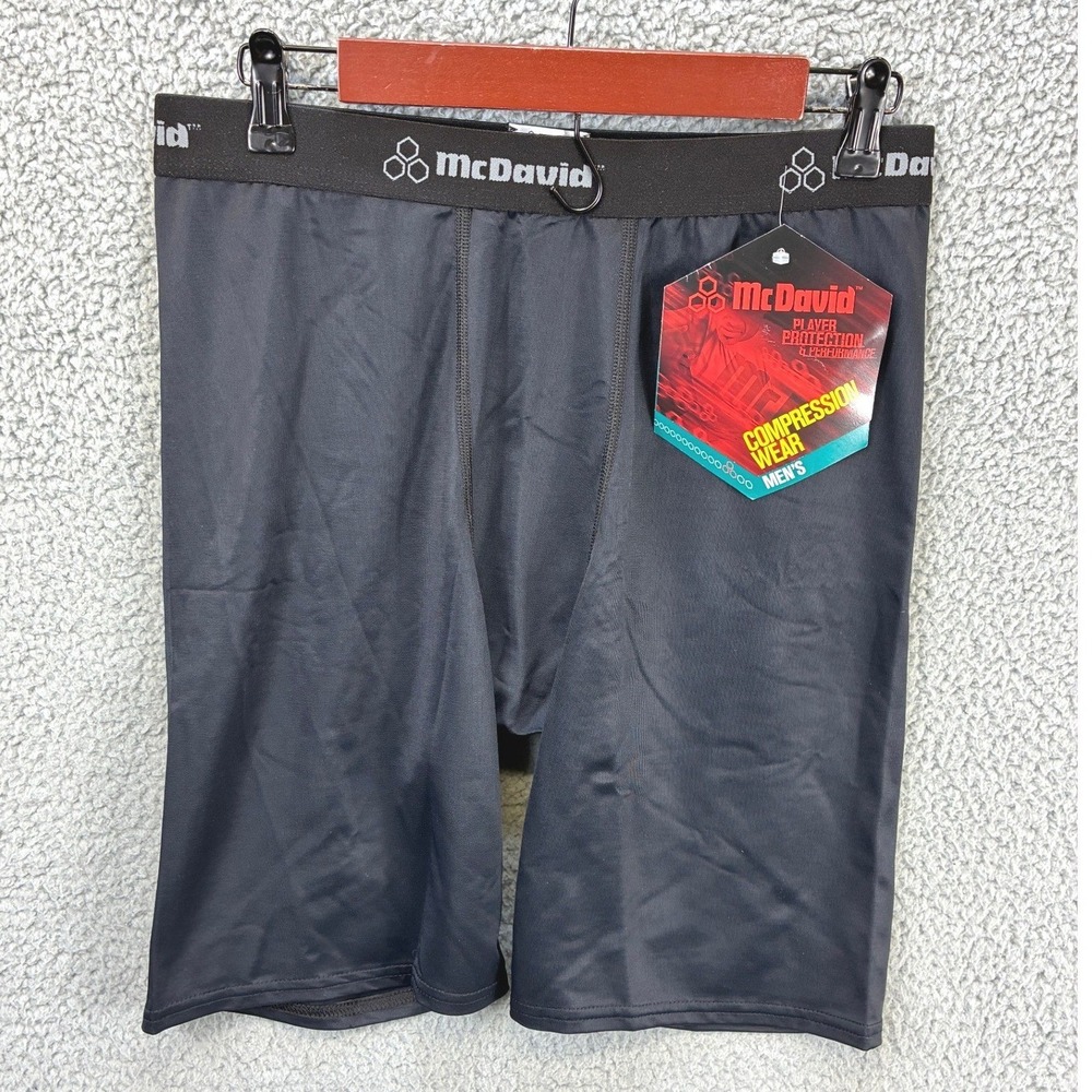 McDavid 810T Premium Compression Shorts Mens 2XL Black Athletic Running USA NWT